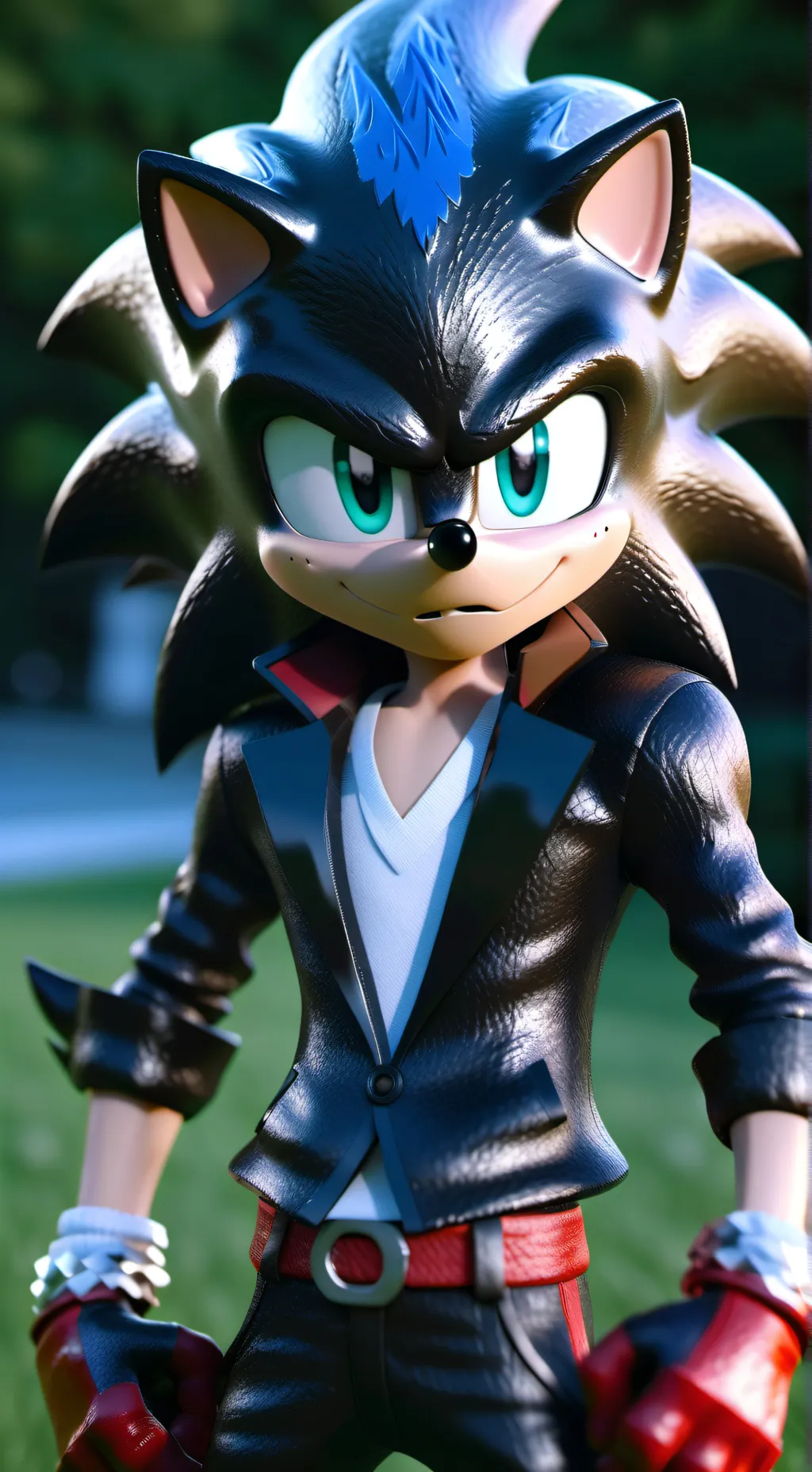 ai character: shadow background