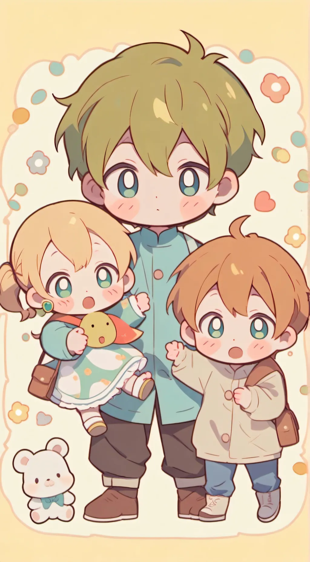 ai character: Max Nicky & Violet background