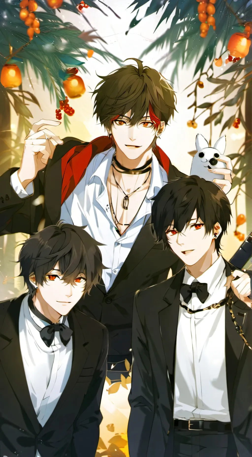 ai character: Collin, Jae, Ray~ background