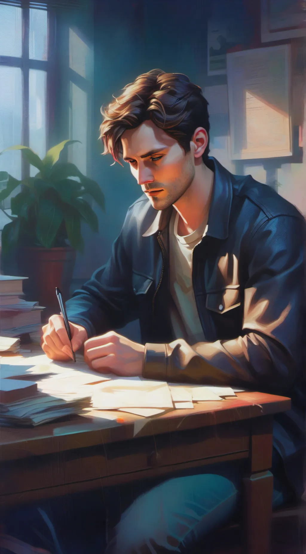 ai character: DI Hayden Evans background
