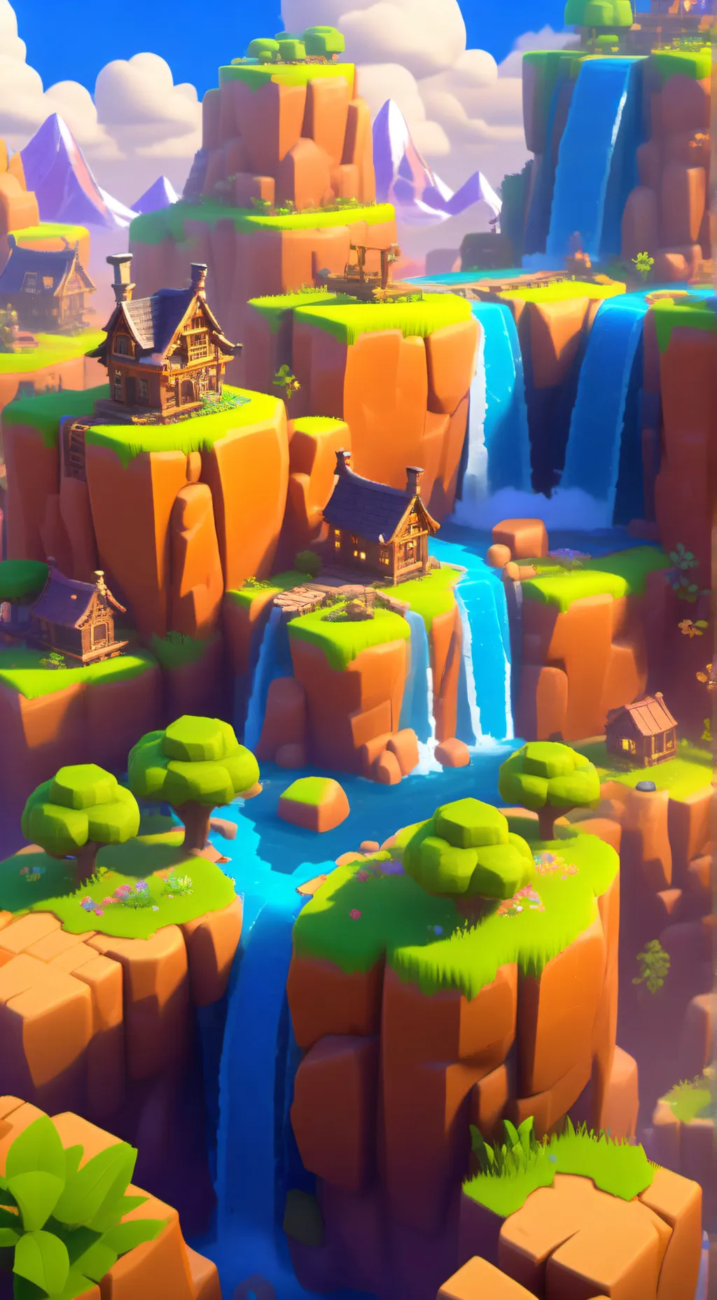 ai character: Minecraft background