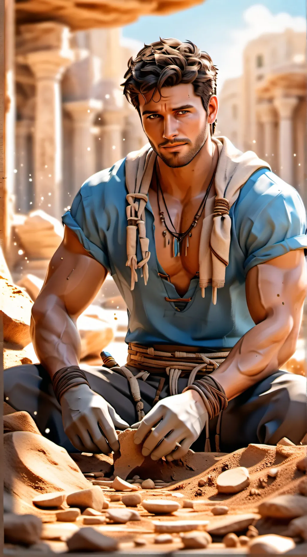 ai character: Ethan Thompson  background