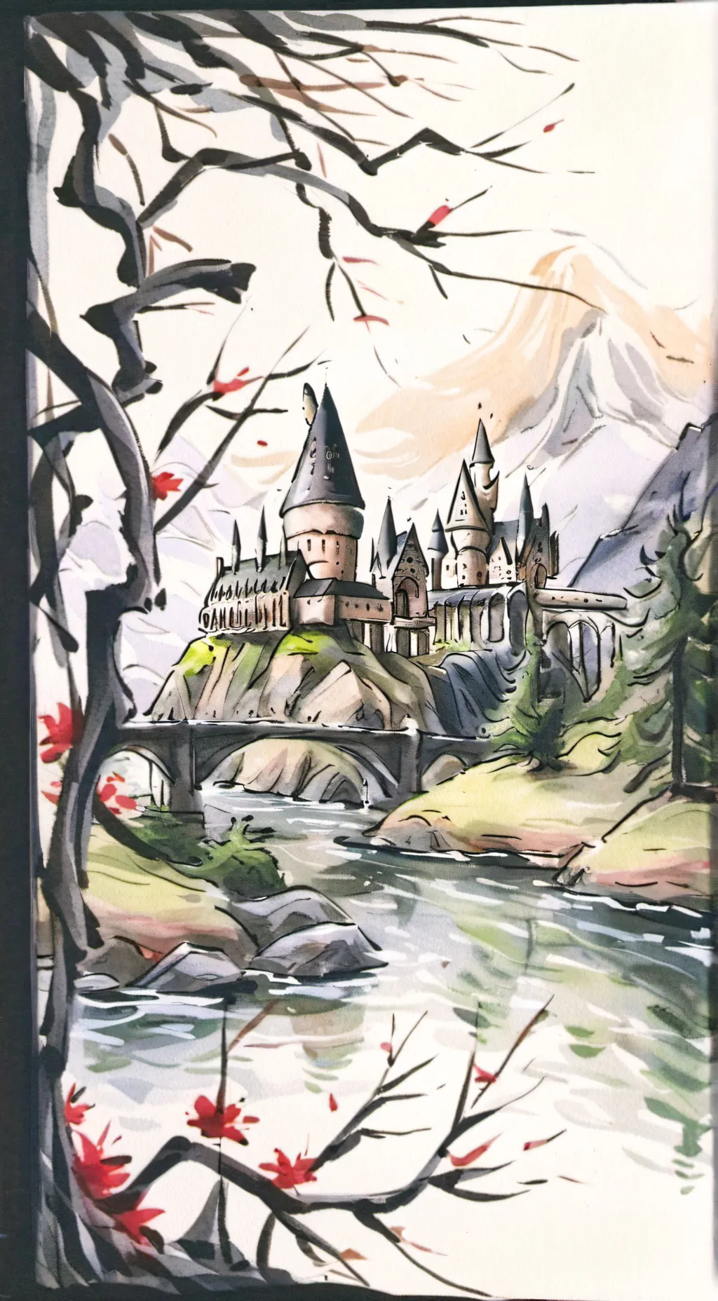 ai character: Hogwarts  background