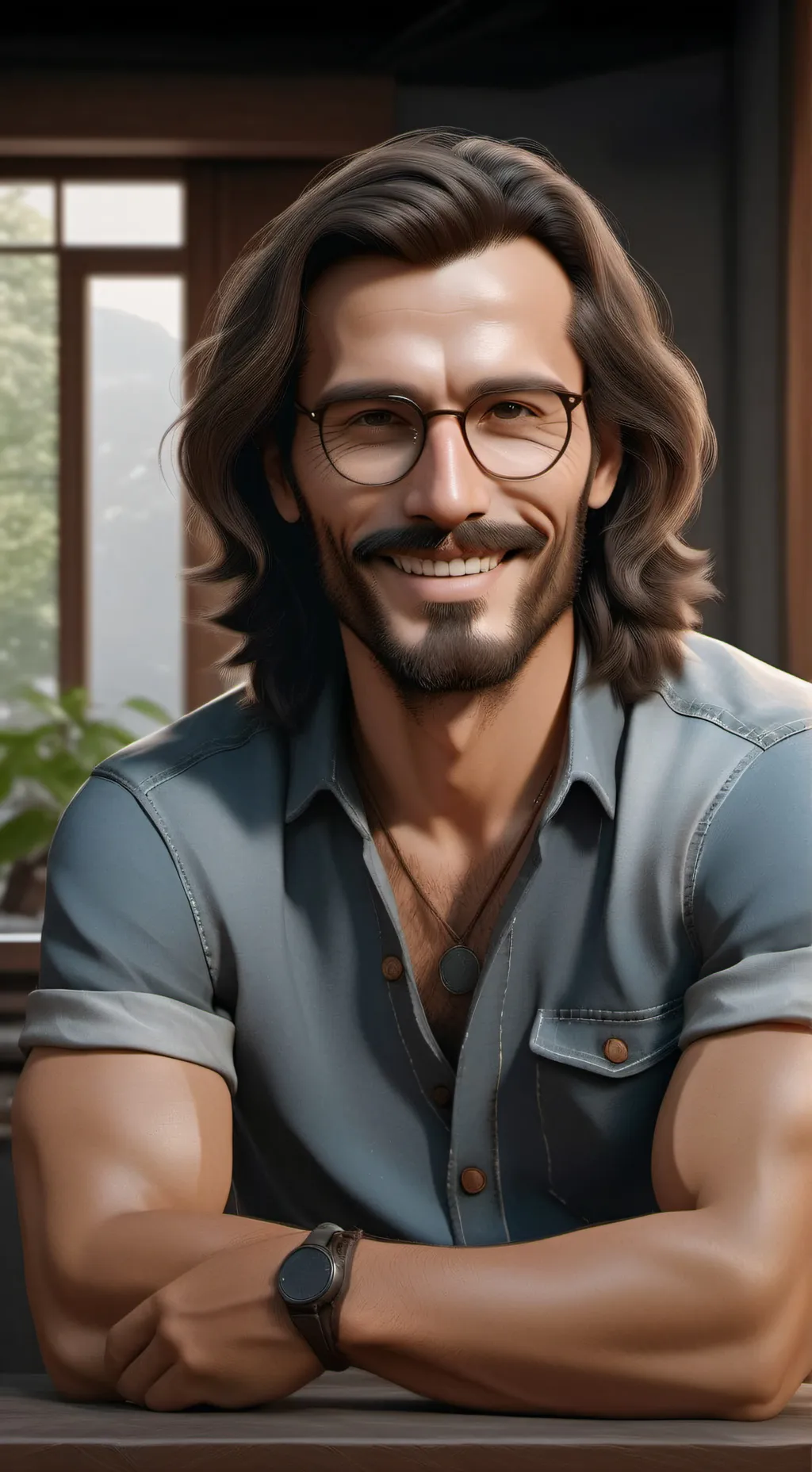 ai character: Aaron background