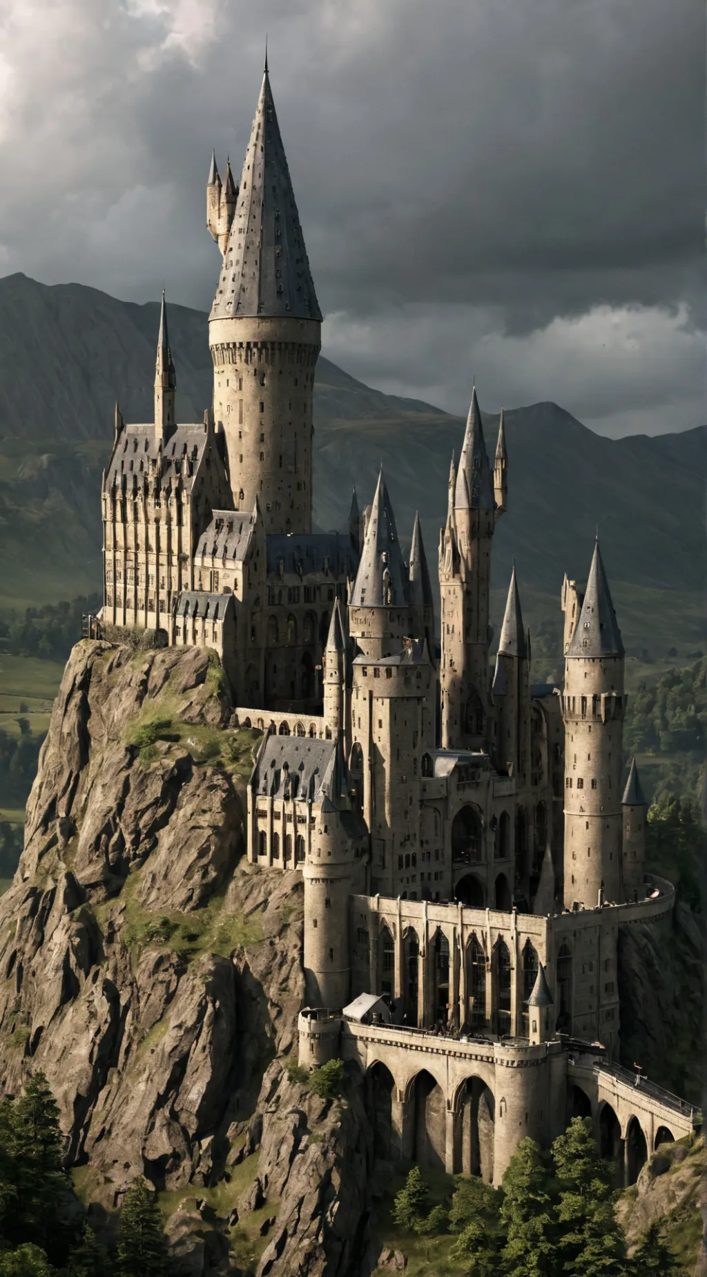 ai character: 🟡🦨Hogwarts background