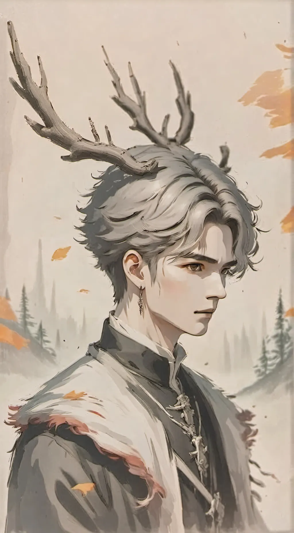 ai character: Dramatic ✂️ 📃 🪨 background