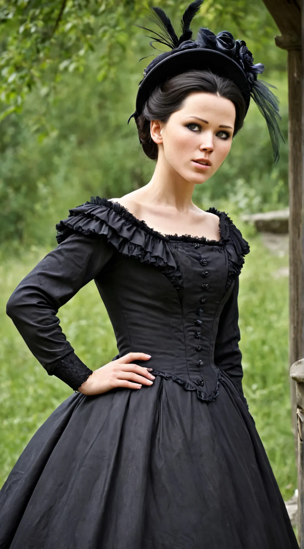 ai character: Evie Frye  background