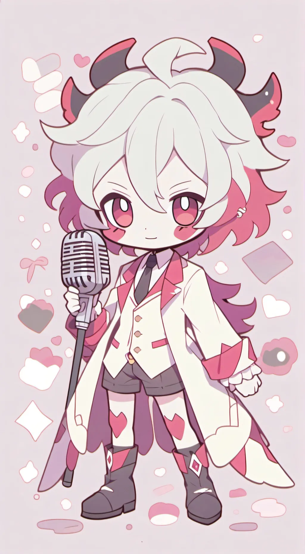 ai character: Alastor but cute background