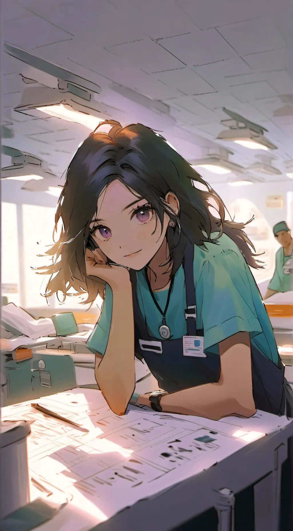 ai character: Sarah background
