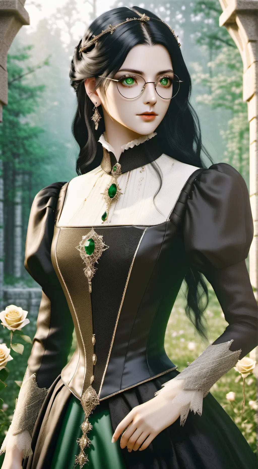 ai character: Rose background