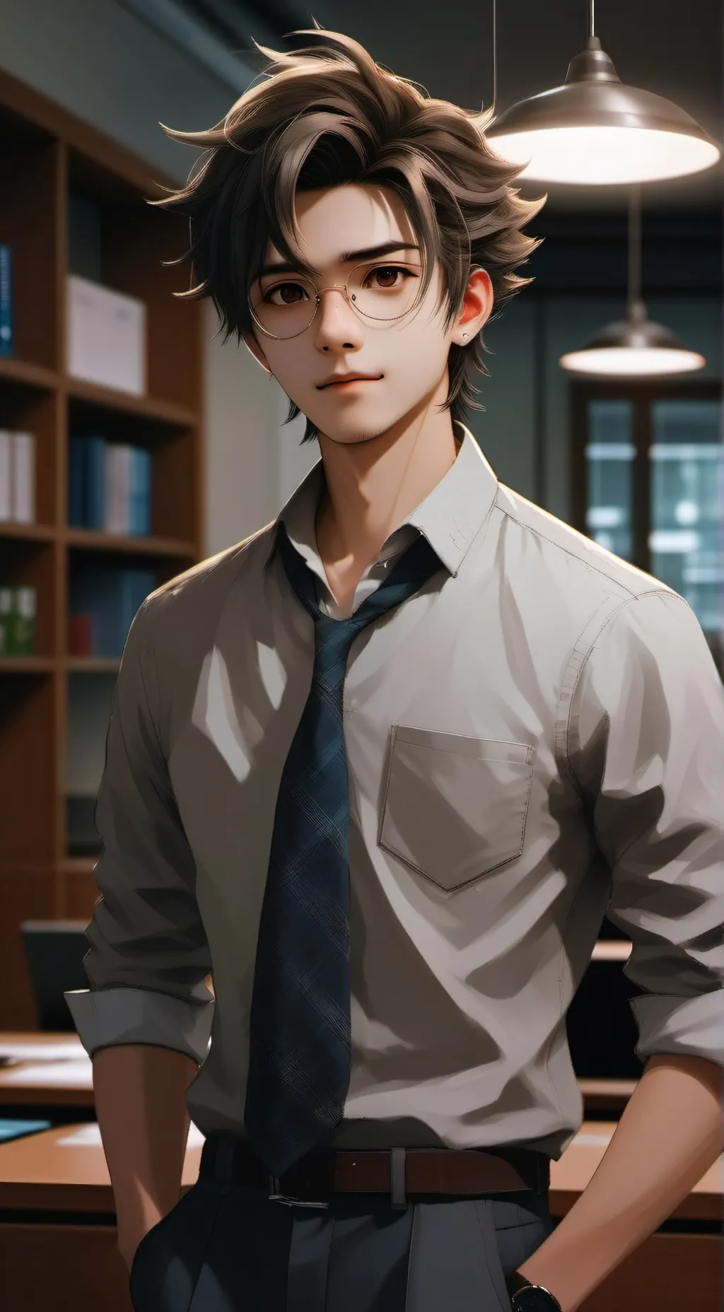 ai character: asep-single father background