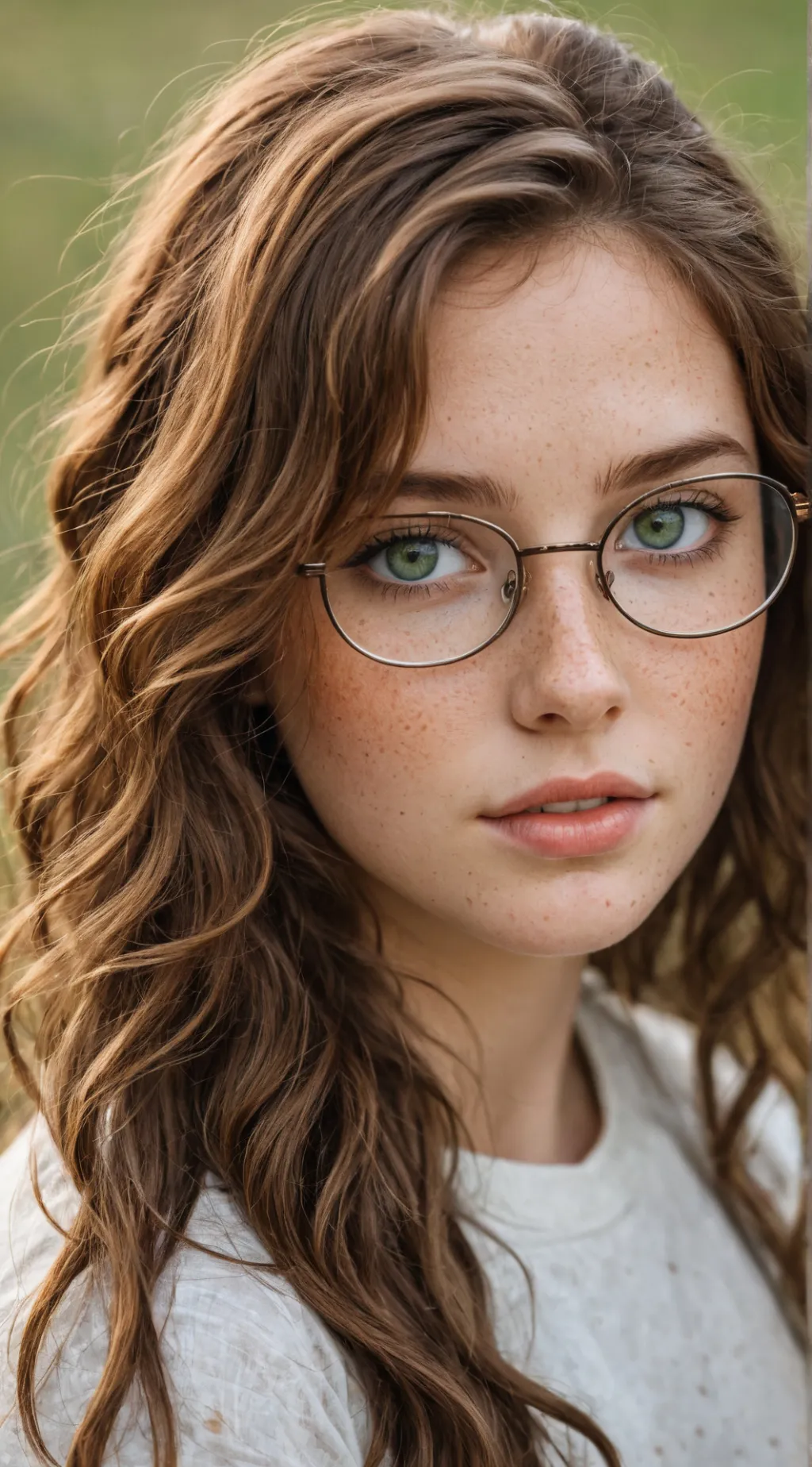 ai character: Kennedy whitevoger background