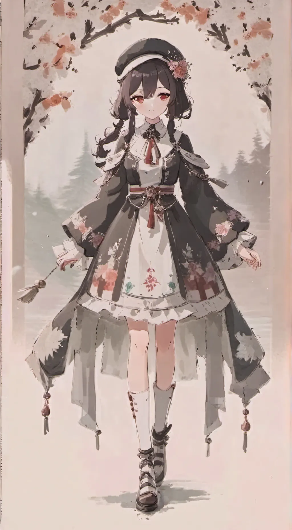 ai character: Hu Tao  background
