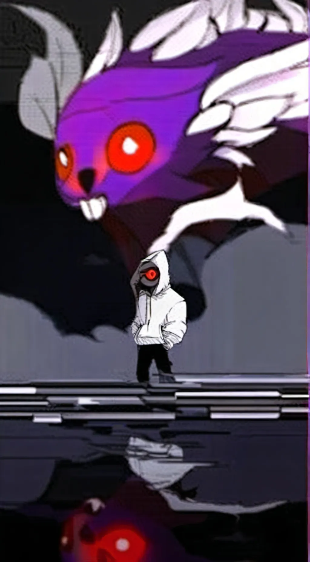 ai character: Pebble × Coal background
