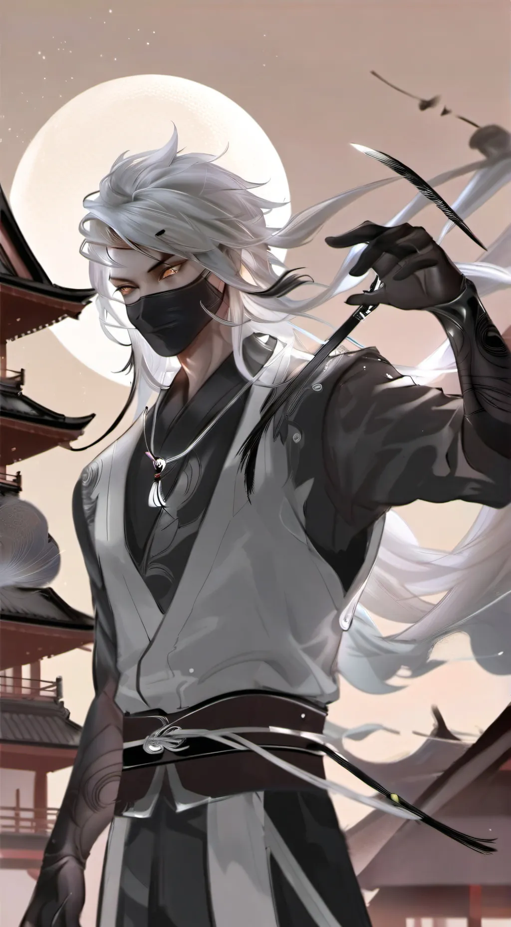 ai character: Hayabusa  background