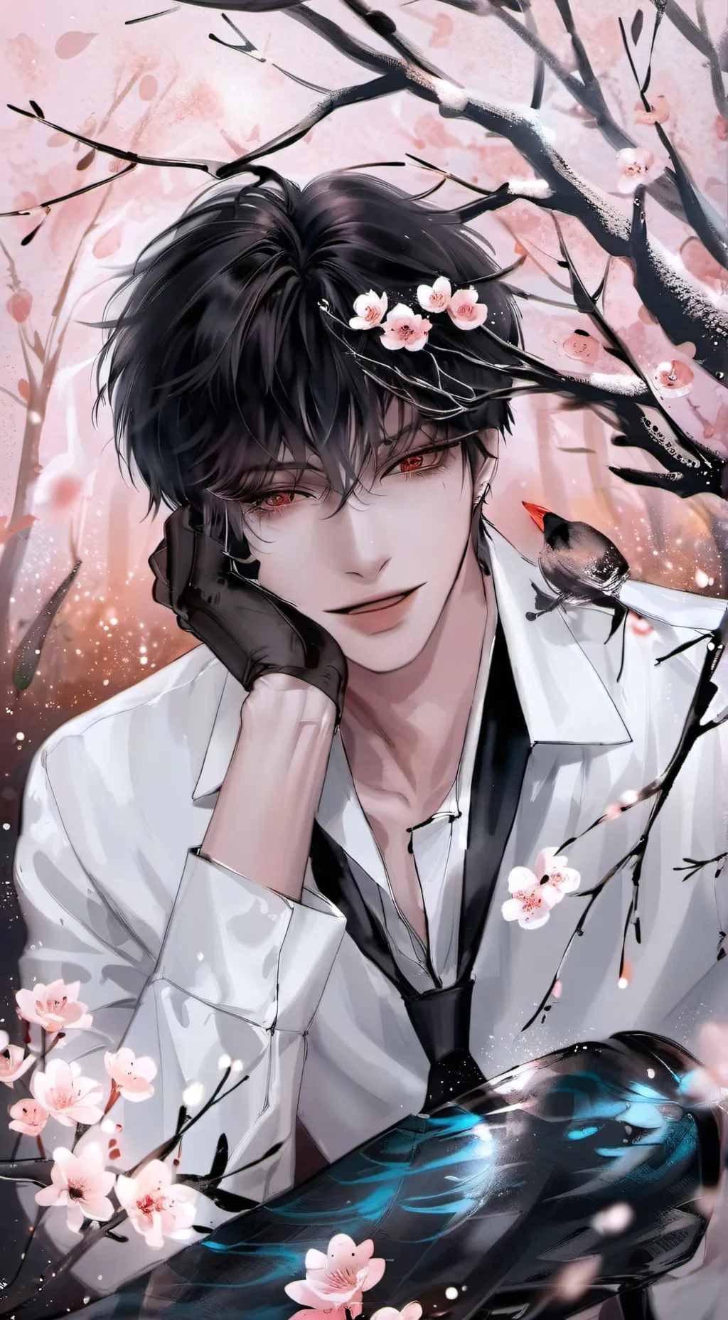 ai character: ♡Asher light✞ background