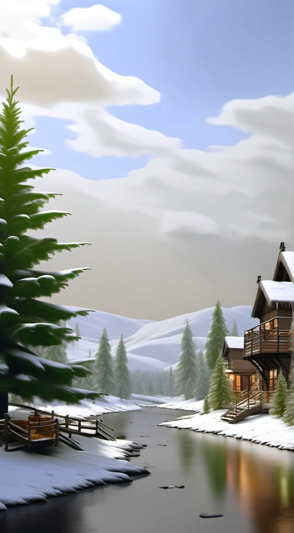 ai character: Christmas Forsaken background