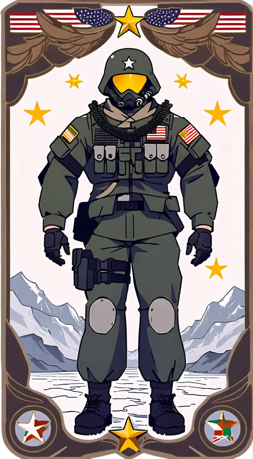 ai character: John basilone MK1 background