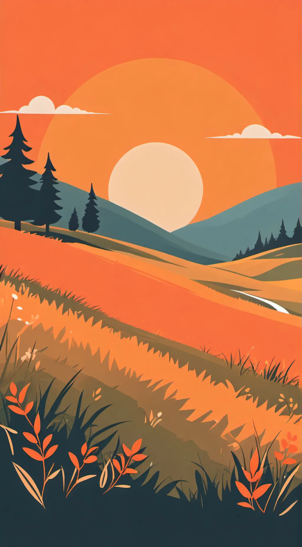 ai character: grass background