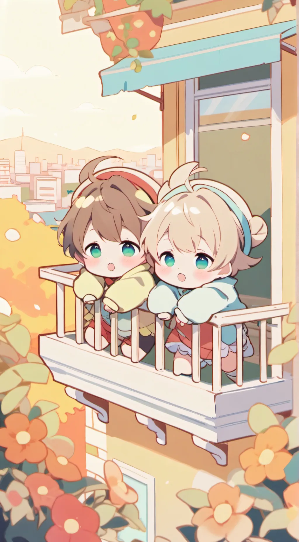 ai character: Baby City background