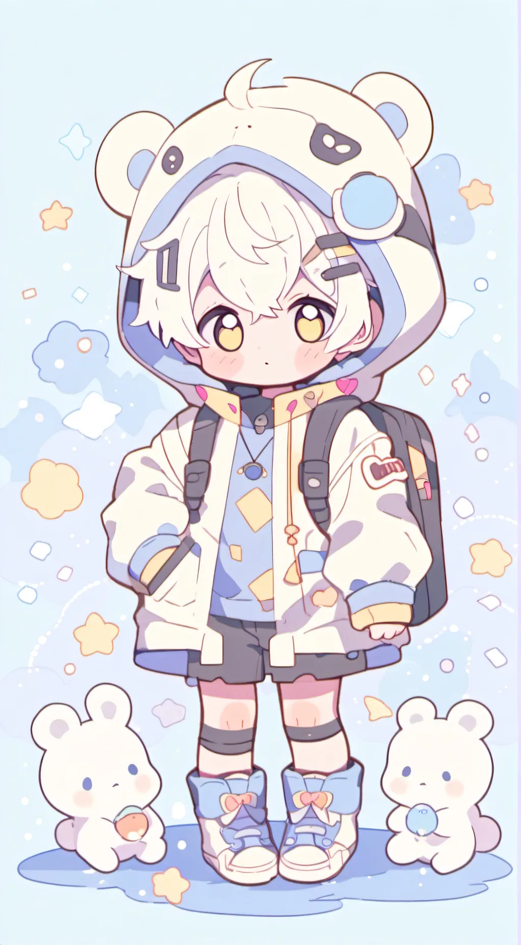 ai character: baby brother background