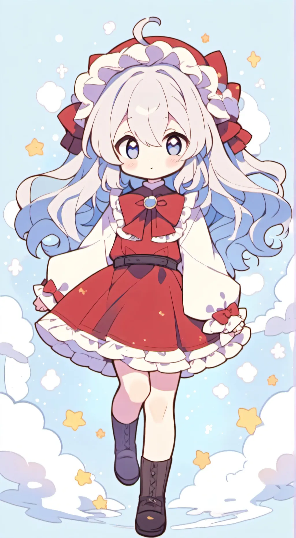 ai character: Scarlet background