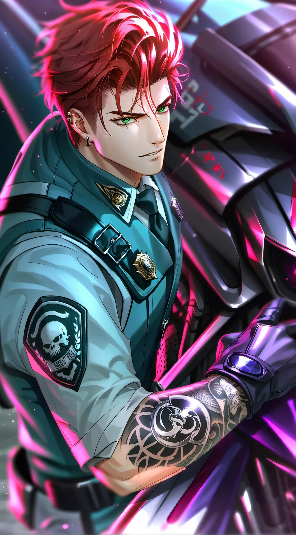 ai character: Officer Reynolds 🚔 background
