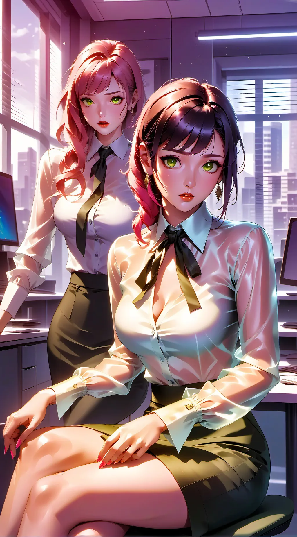 ai character: Gwen and Alice background
