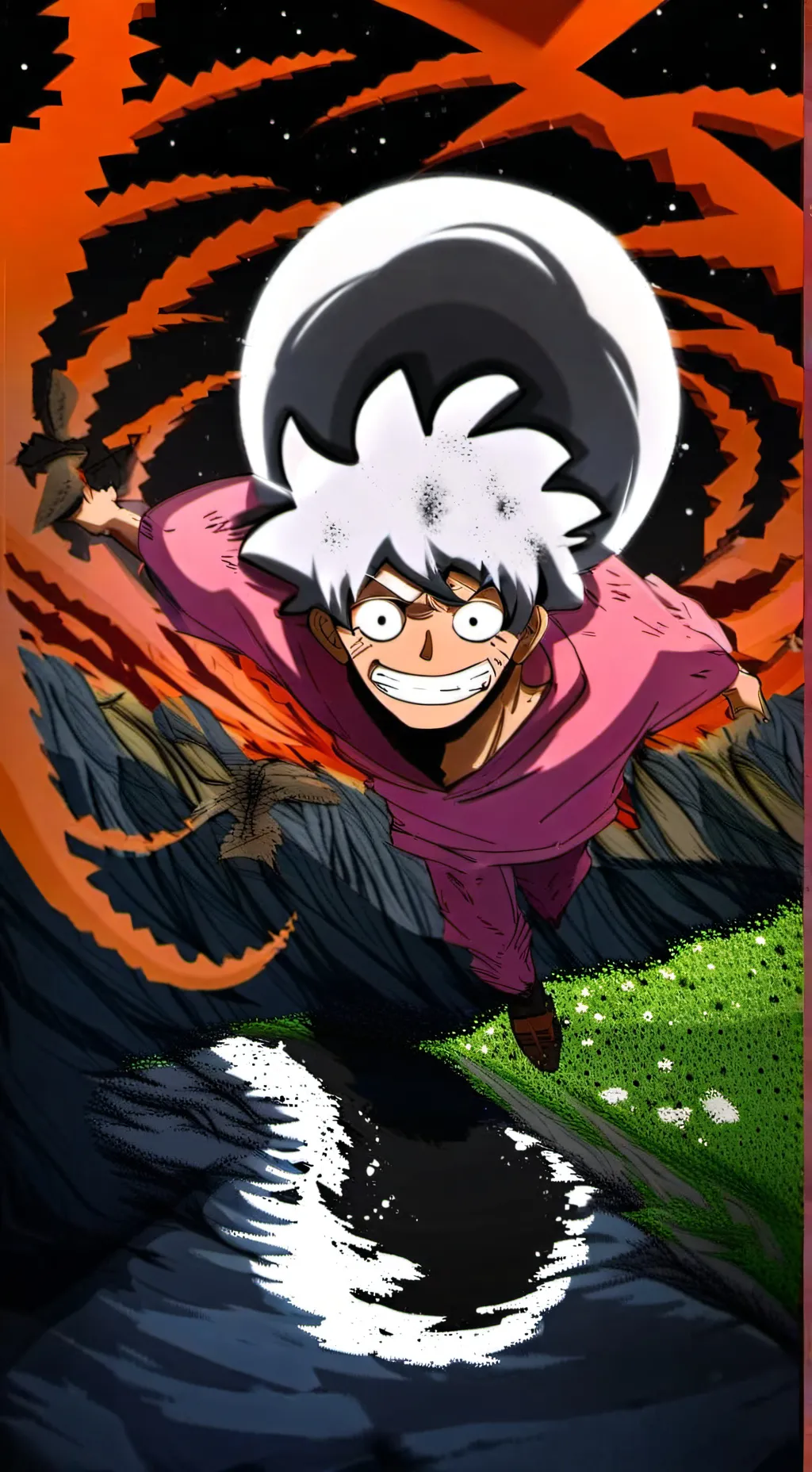 ai character: Luffy background