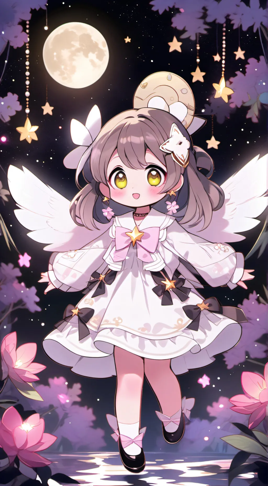 ai character: Aurora background