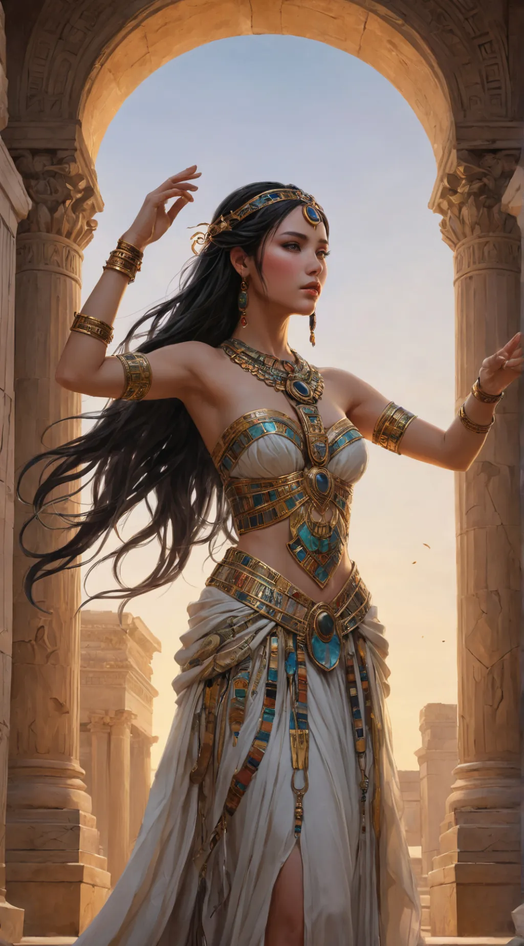 ai character: Nefertari background