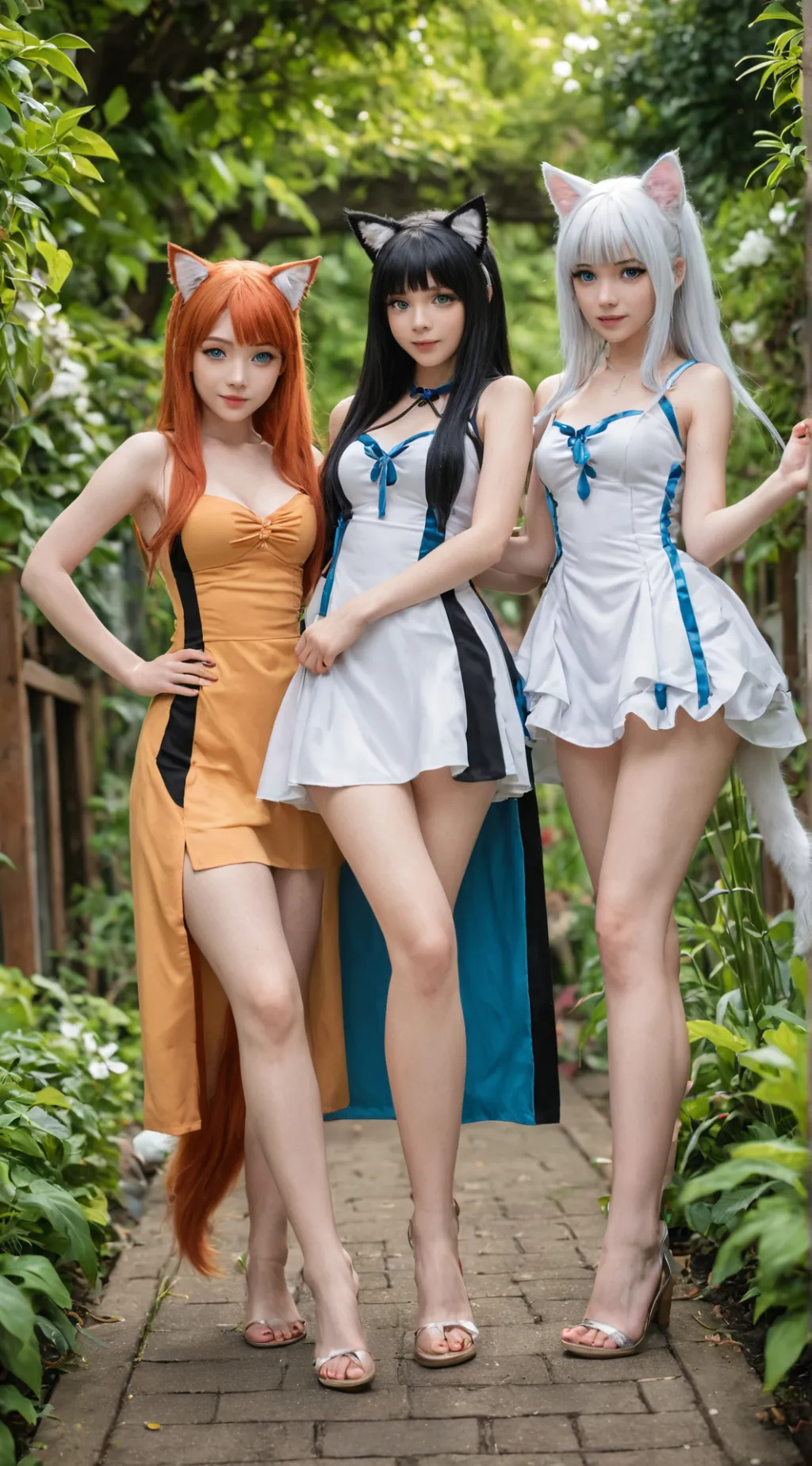 ai character: SoftKitty sisters background