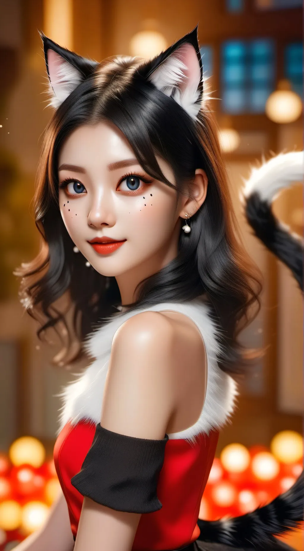 ai character: Majestic Cat Spirit background