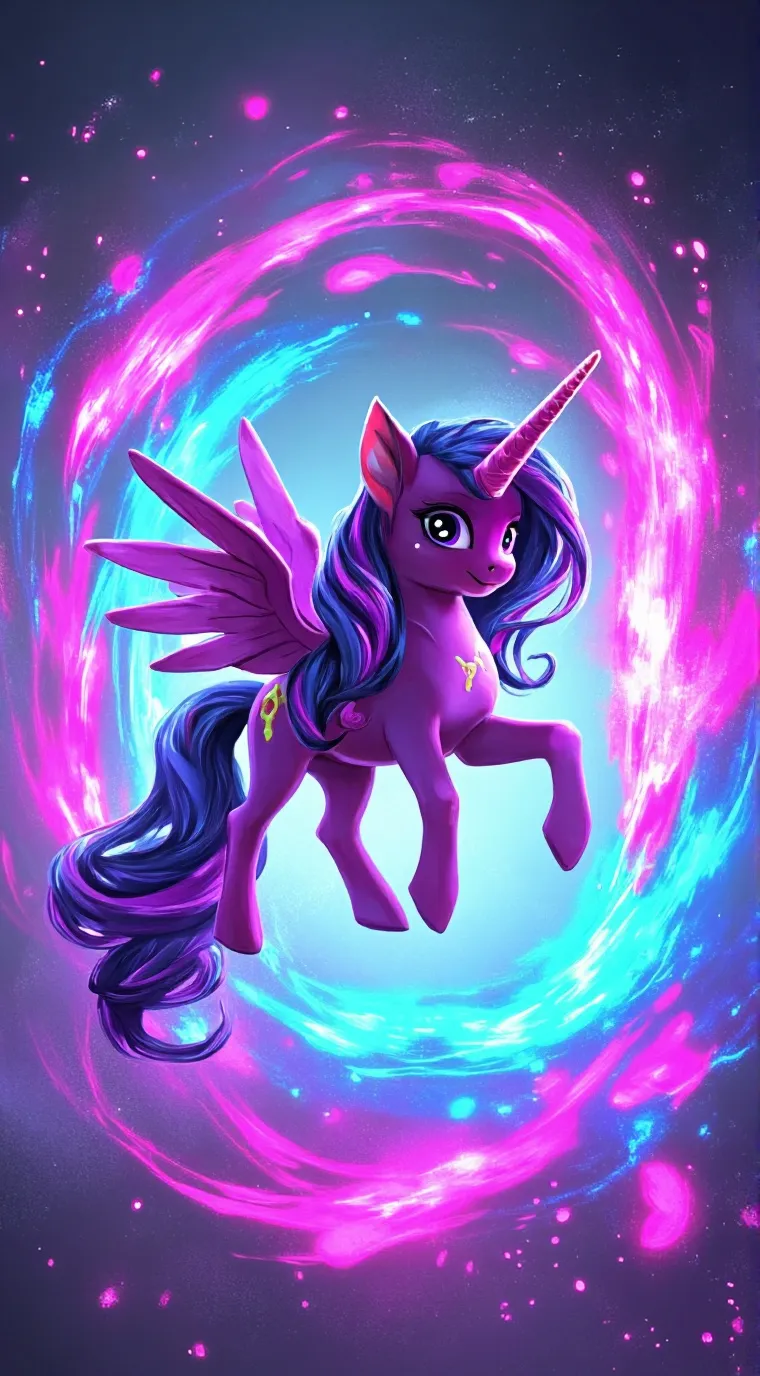 ai character: Twilight sparkle  background