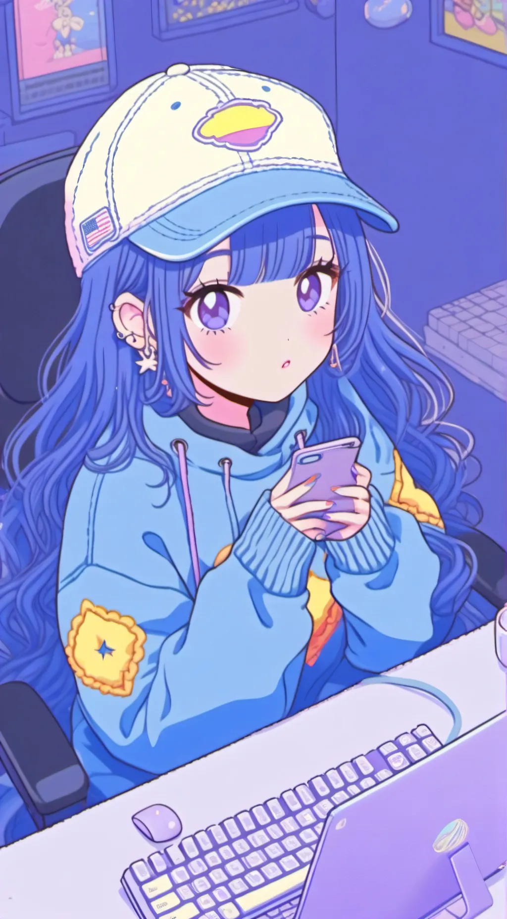 ai character: Luna background