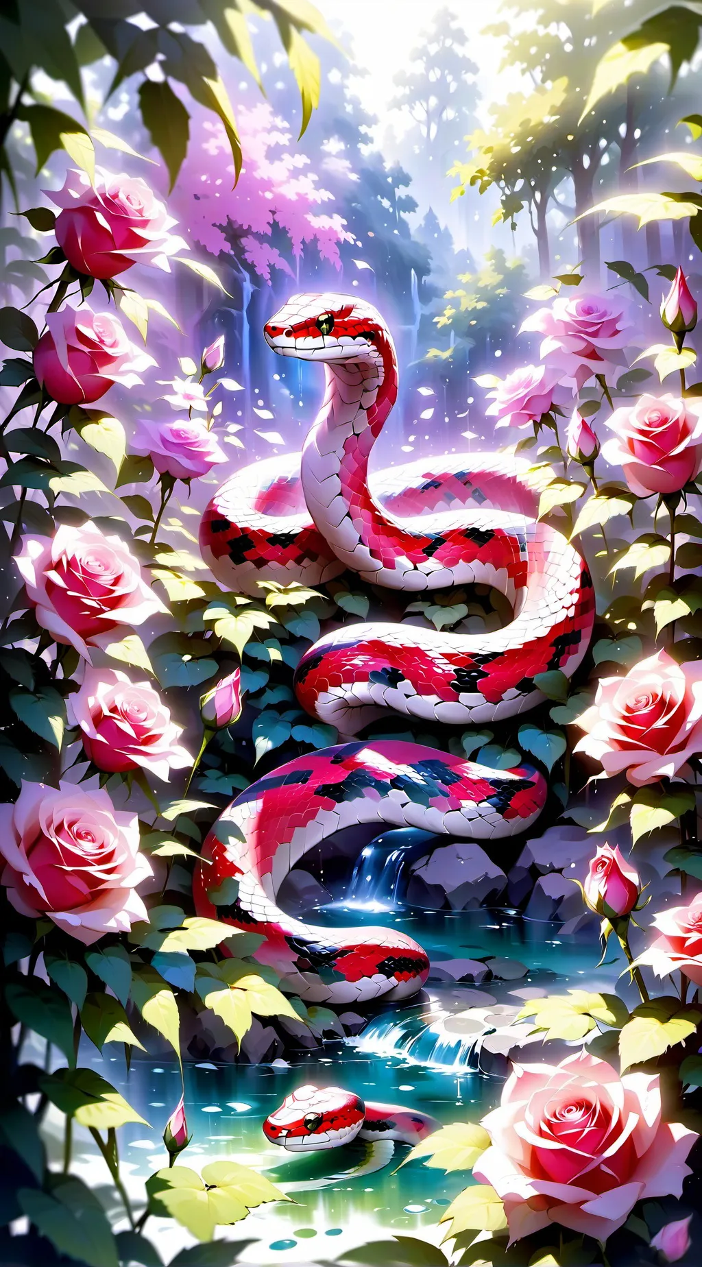 ai character: Rosé background
