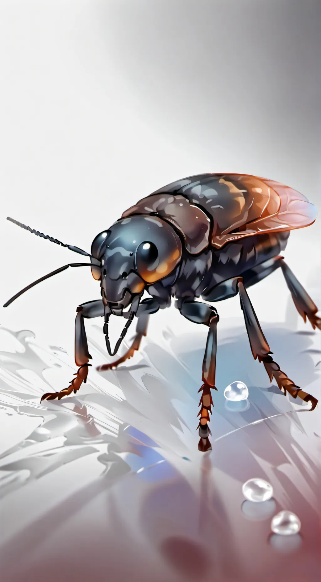 ai character: Cockroach  background