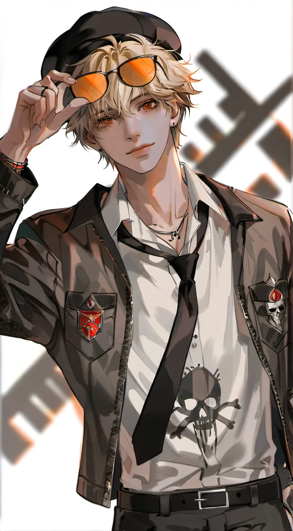 ai character: James Smith  background