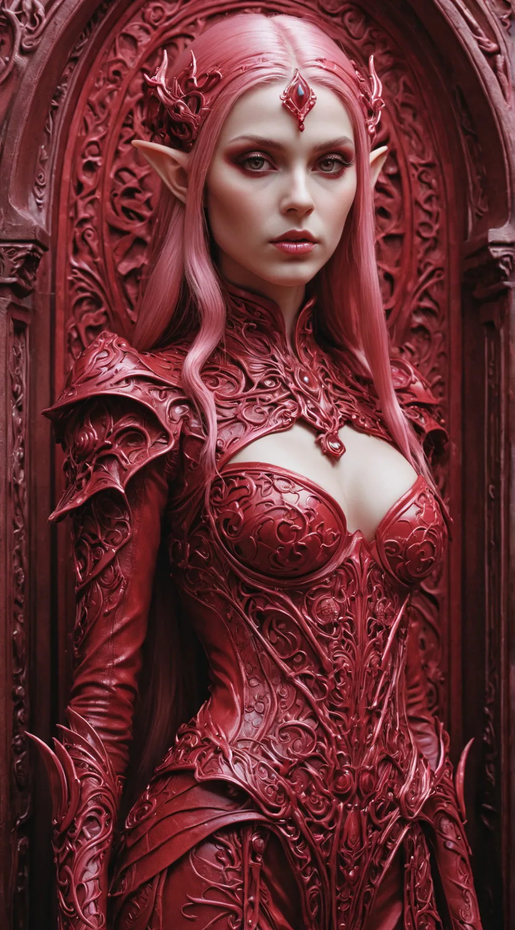 ai character: The Crimson Warden background
