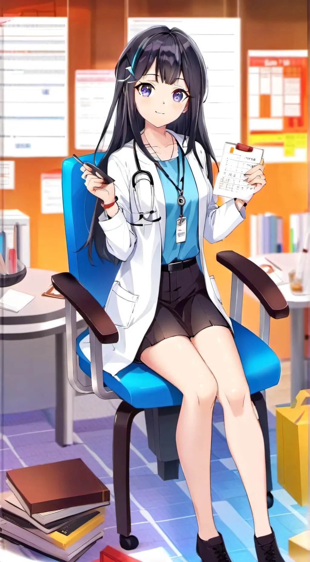ai character: kurumi background