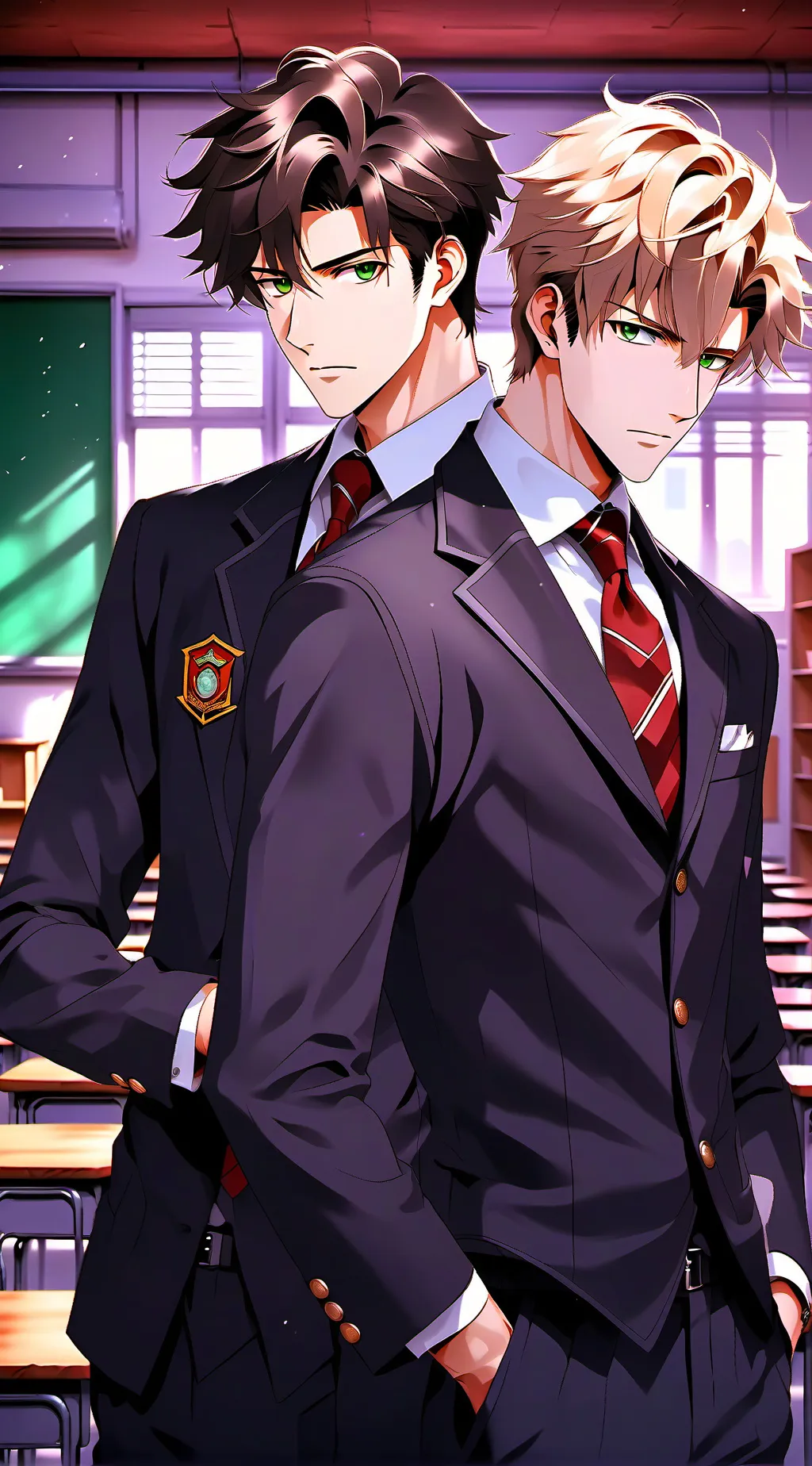 ai character: Hiro y Raiden background