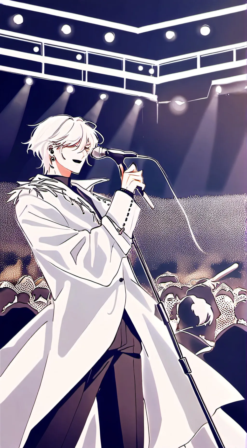 ai character: CH at Eurovision background