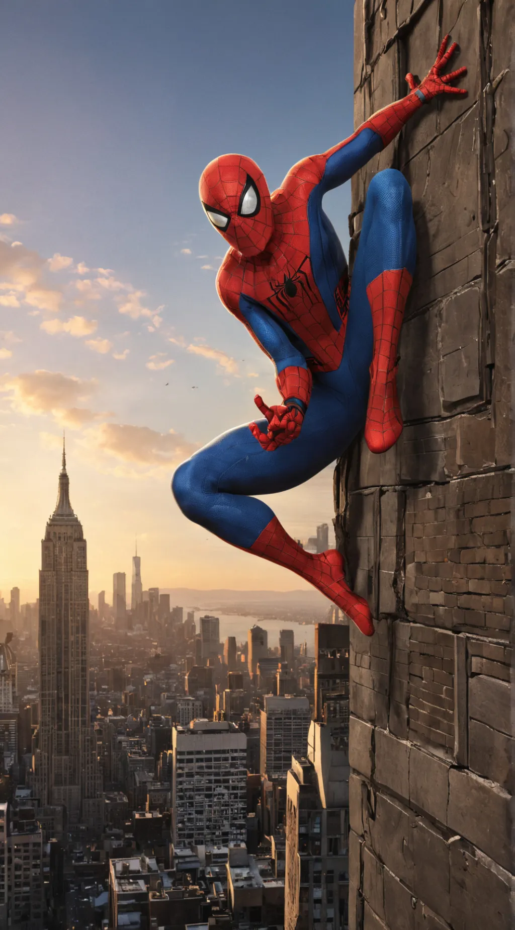 ai character: Spiderman  background