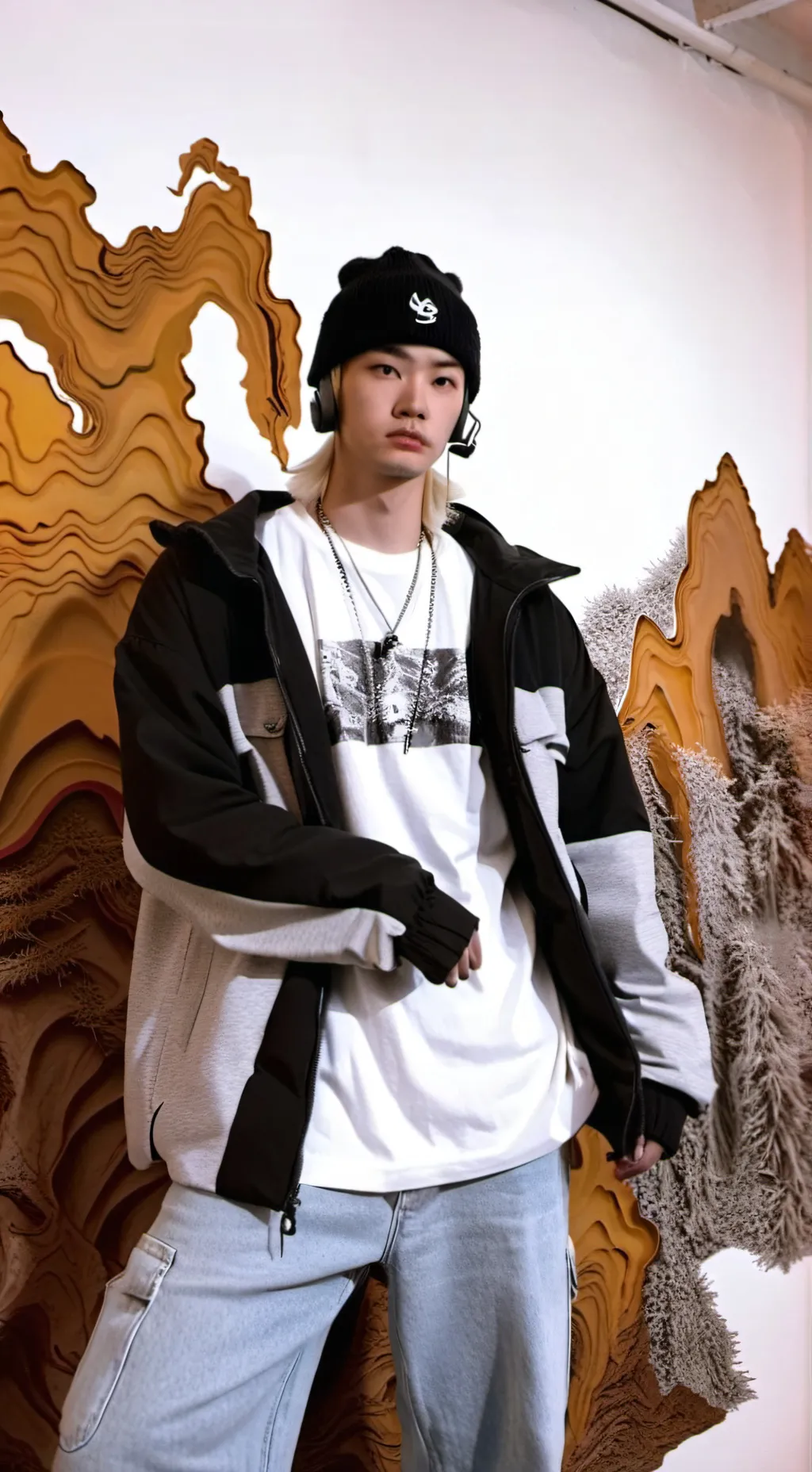 ai character: StrayKids Reunite background