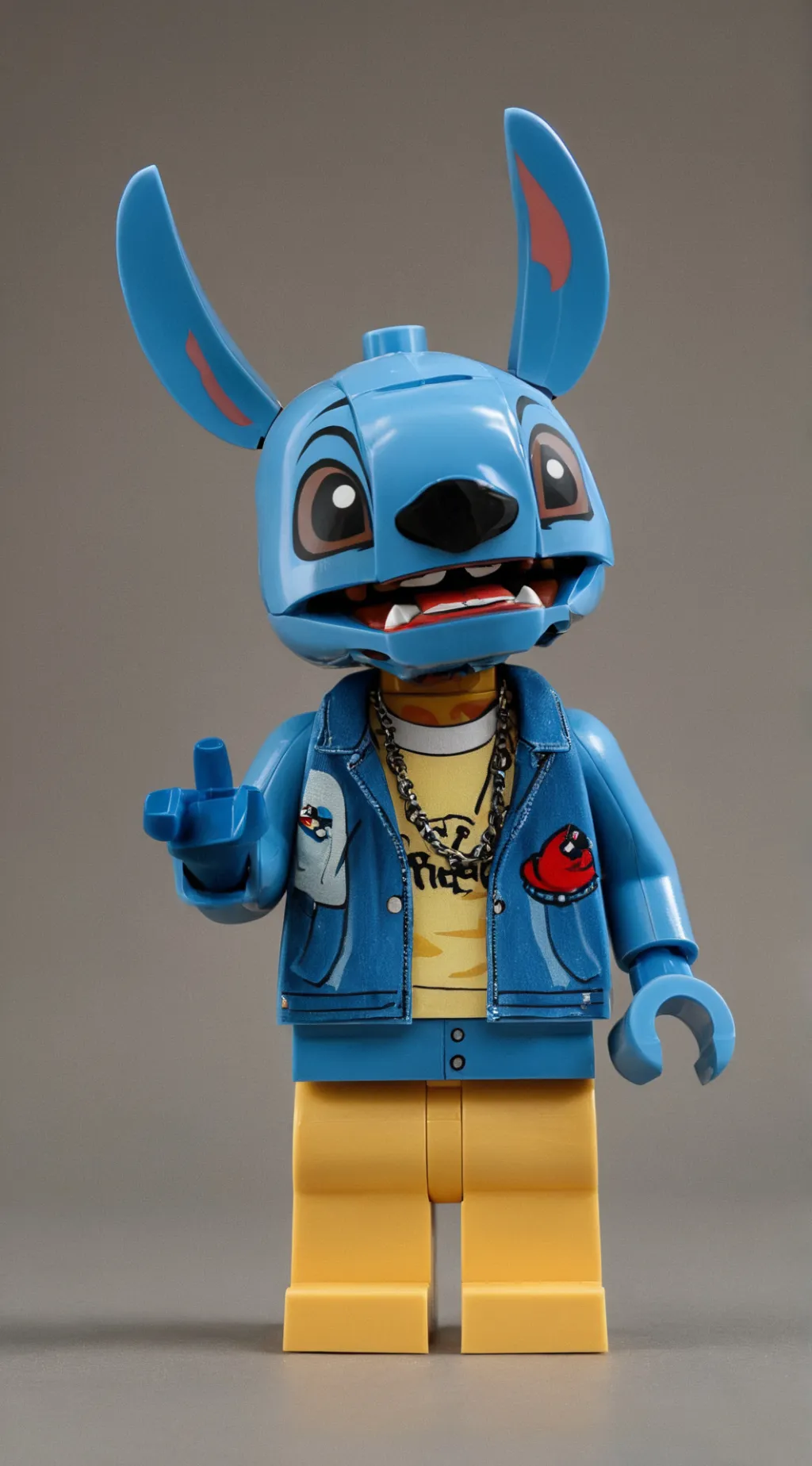 ai character: Rapper stitch(Lego background