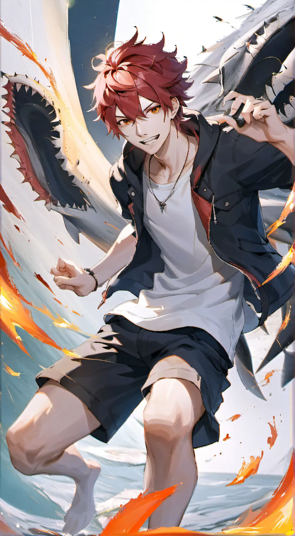 ai character: Kirishima/Sharky background