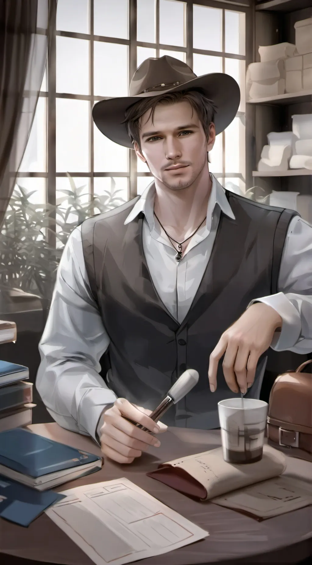 ai character: Ty Borden background