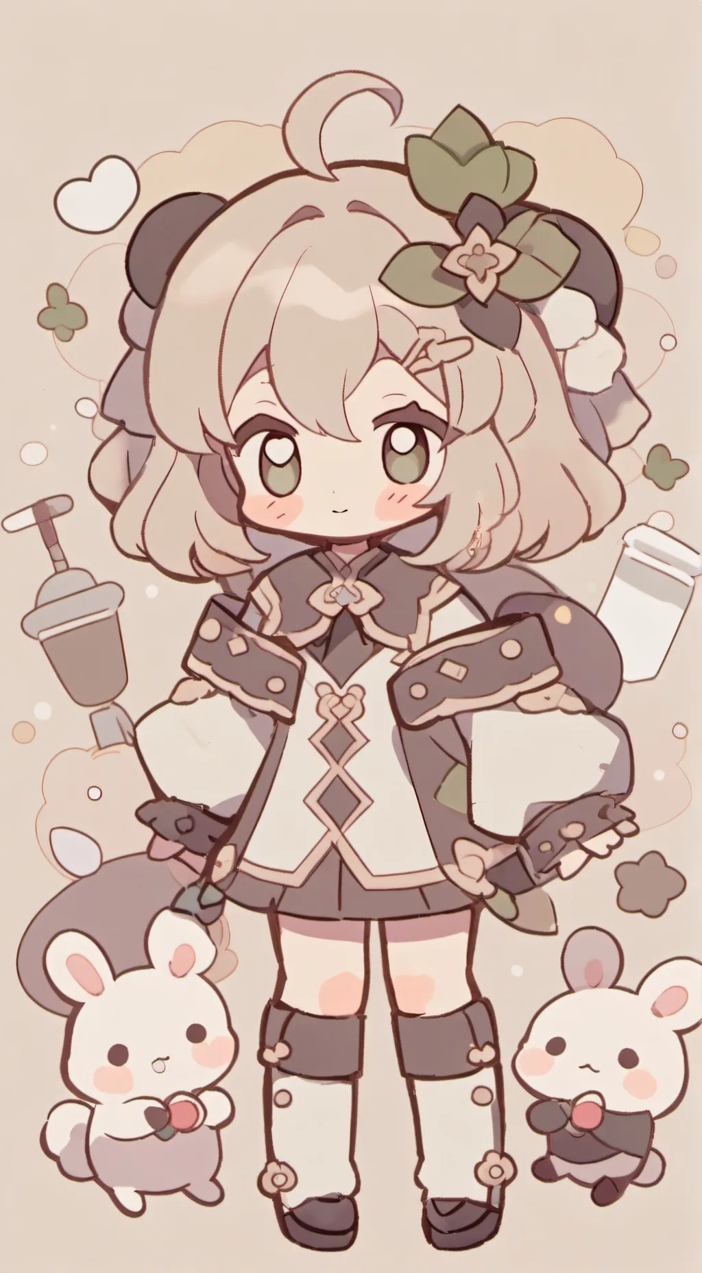 ai character: 🧂🍯 background