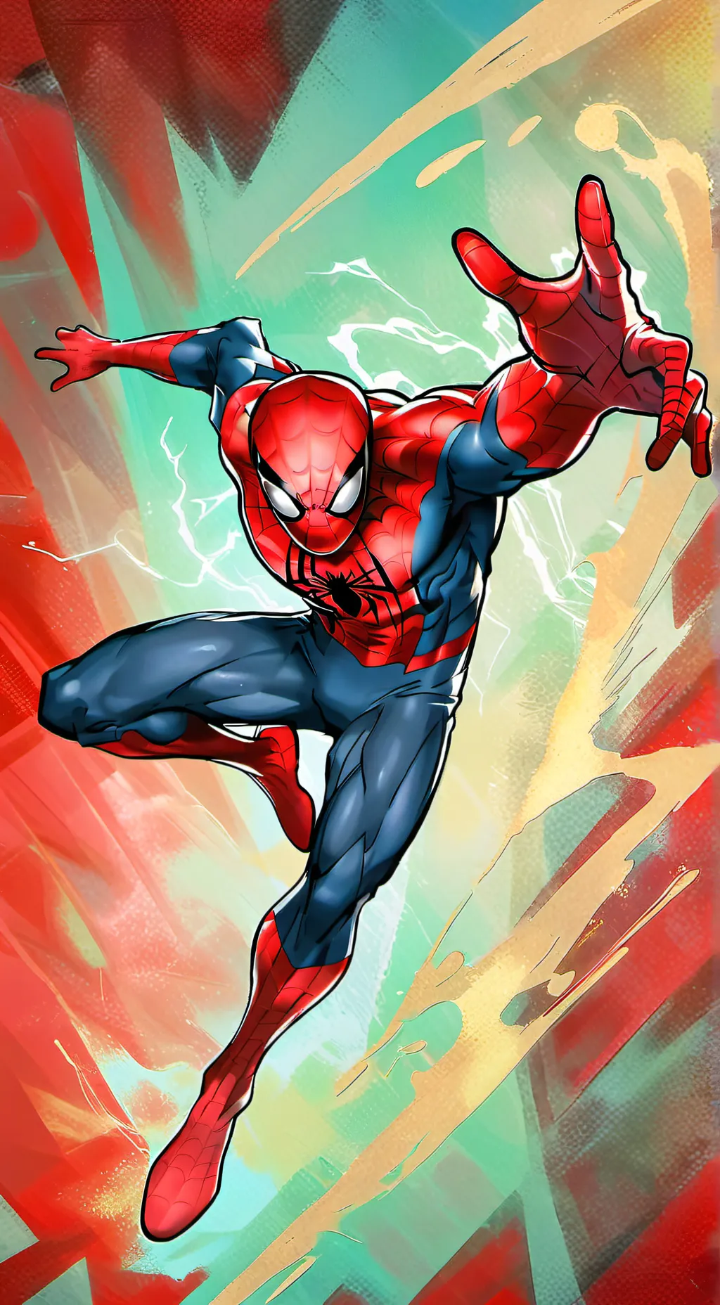 ai character: Spiderman background