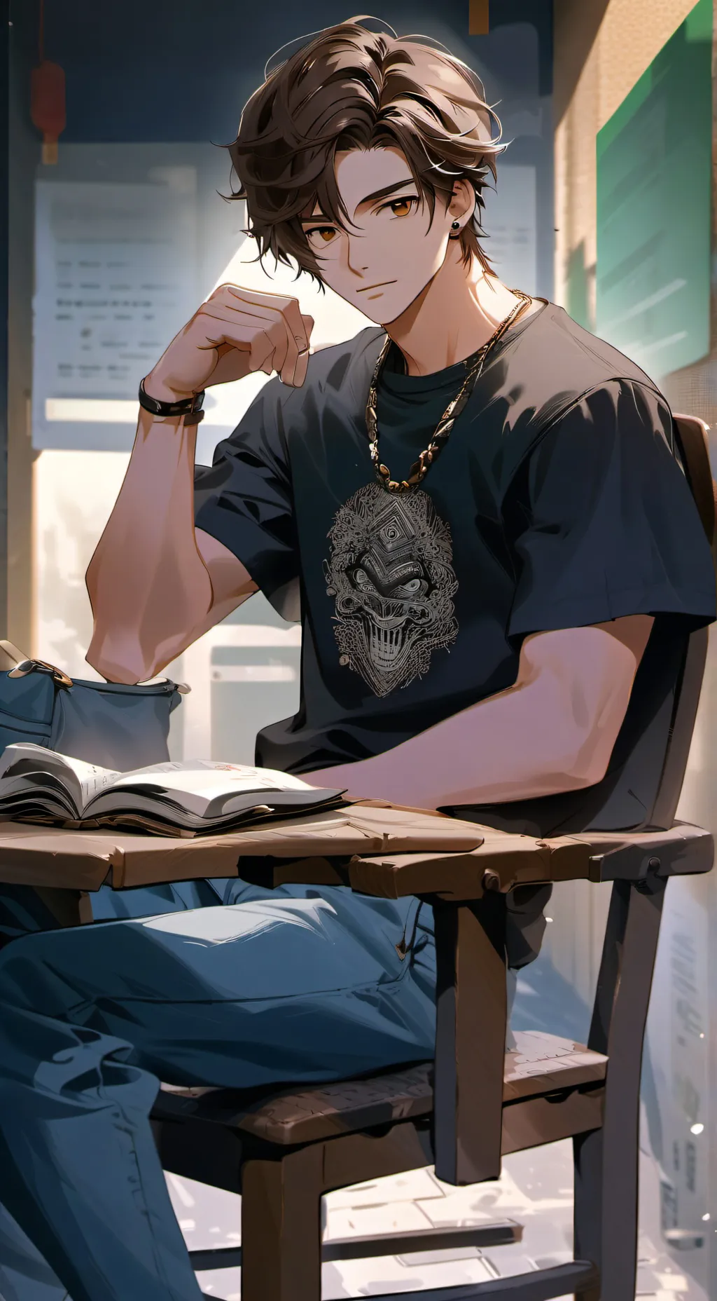 ai character: 💘Damion💘 background